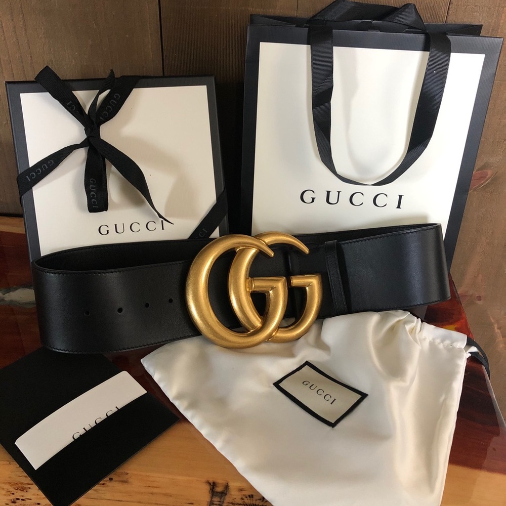 Authentic Gucci wide belt 2.75” width